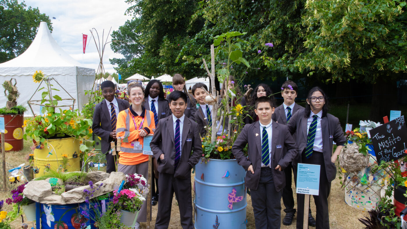 Students Attract the Bugs at RHS Hampton Court Garden Festival